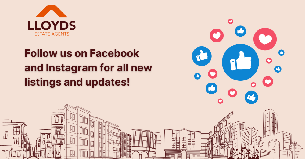 Follow us on Facebook and Instagram for property alerts and market updates. Follow us on Facebook and Instagram for property alerts and market updates.